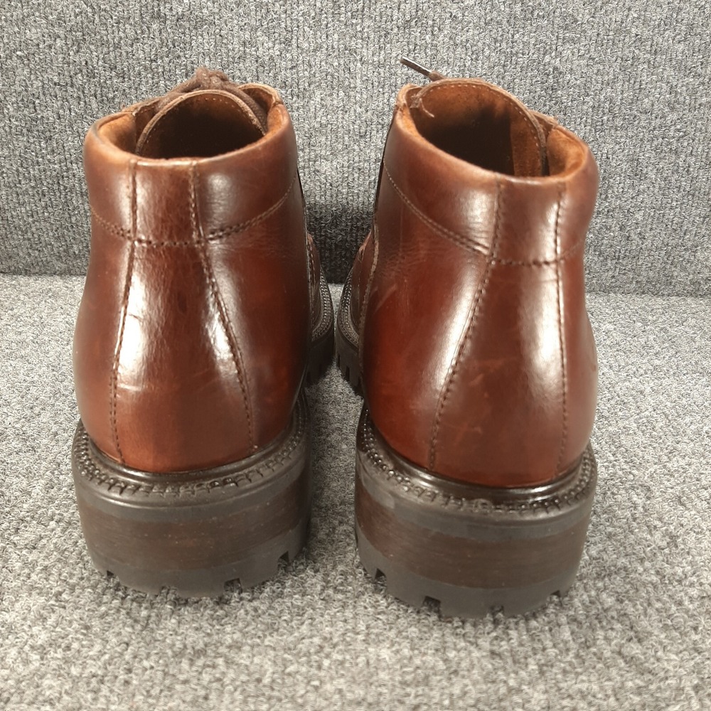 KENNETH COLE Reaction Lug Sole Leather Casual Boot 7.5 Vintage Chukka Y2K Look - Picture 7 of 16